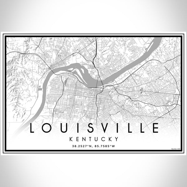 Louisville - Kentucky Classic Map Print