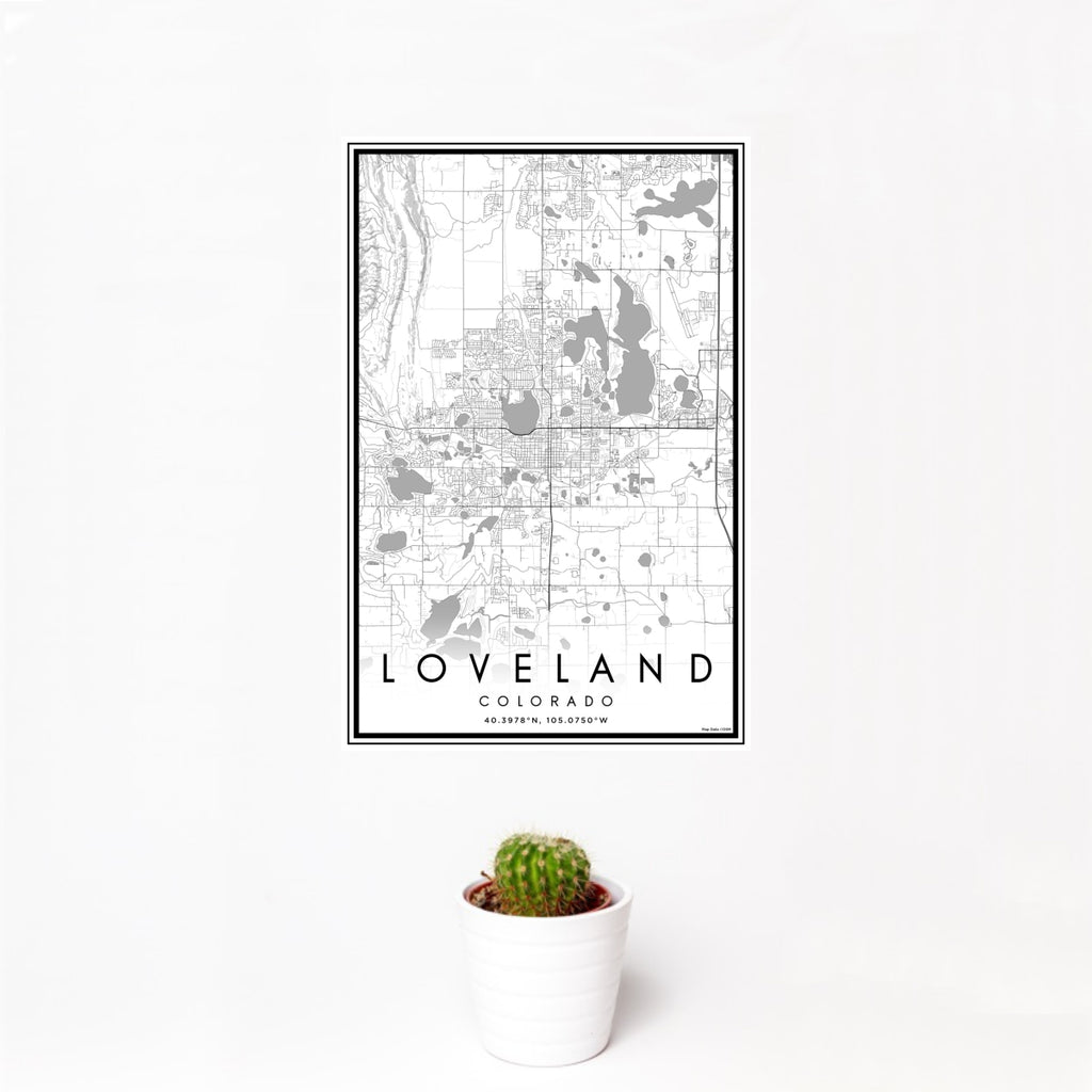 Loveland - Colorado Classic Map Print