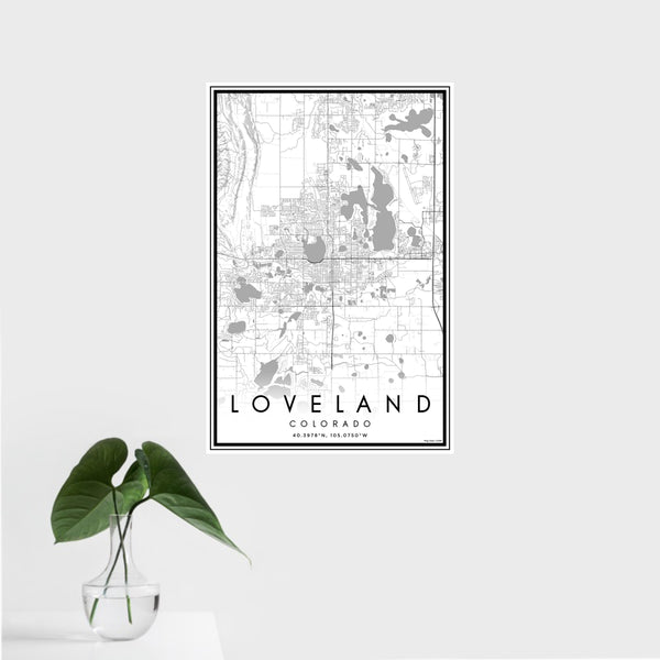 Loveland - Colorado Classic Map Print