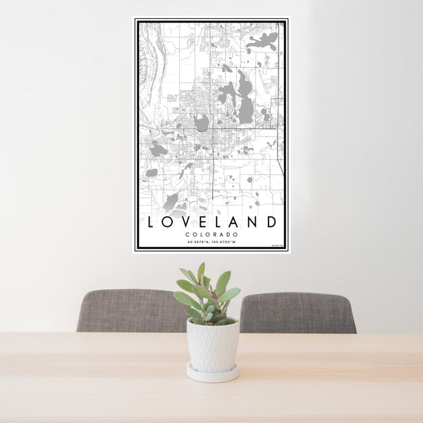 Loveland - Colorado Classic Map Print