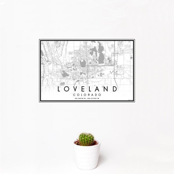 Loveland - Colorado Classic Map Print