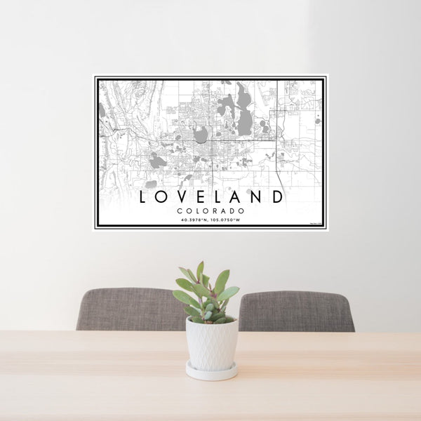Loveland - Colorado Classic Map Print
