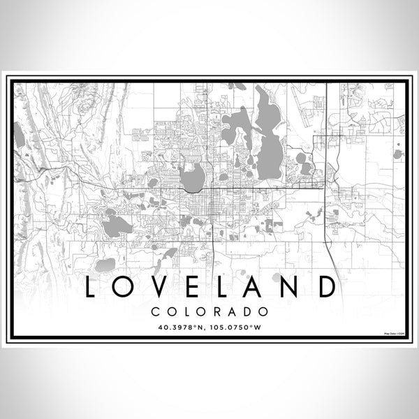 Loveland - Colorado Classic Map Print