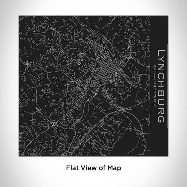 Lynchburg - Virginia Map Tumbler in Matte Black