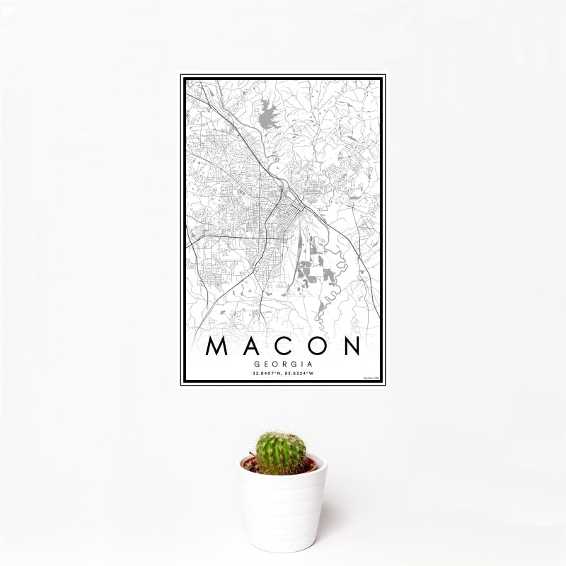 Macon - Georgia Classic Map Print
