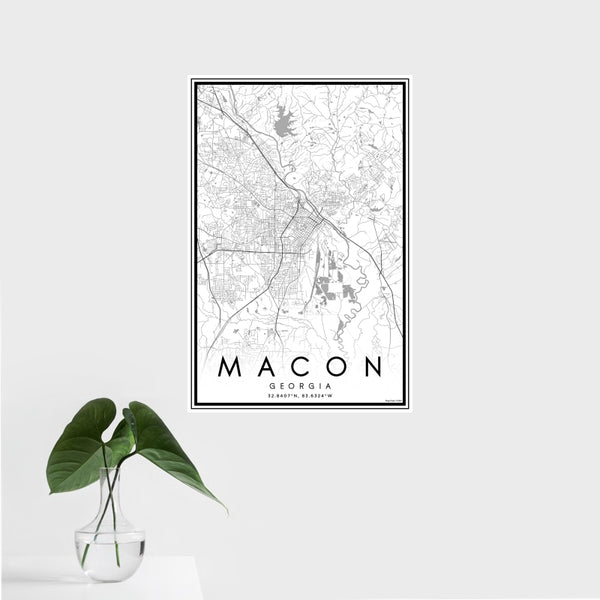 Macon - Georgia Classic Map Print