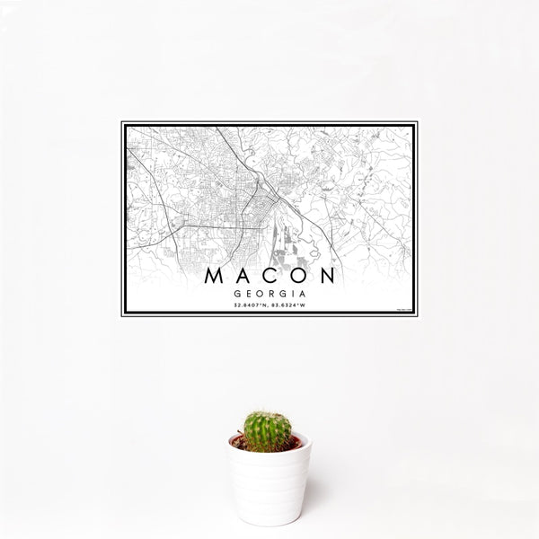 Macon - Georgia Classic Map Print