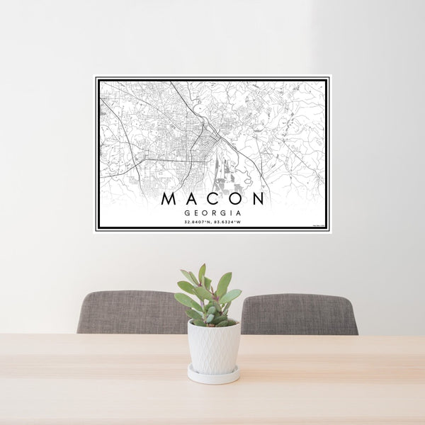 Macon - Georgia Classic Map Print