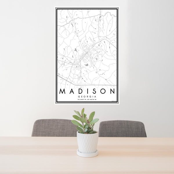 Madison - Georgia Classic Map Print