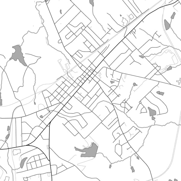 Madison - Georgia Classic Map Print