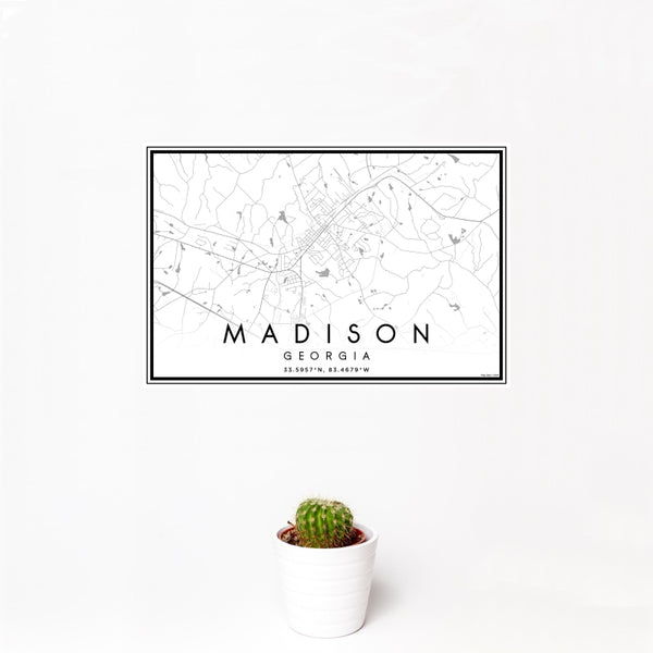 Madison - Georgia Classic Map Print