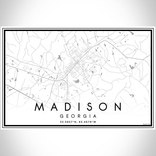 Madison - Georgia Classic Map Print