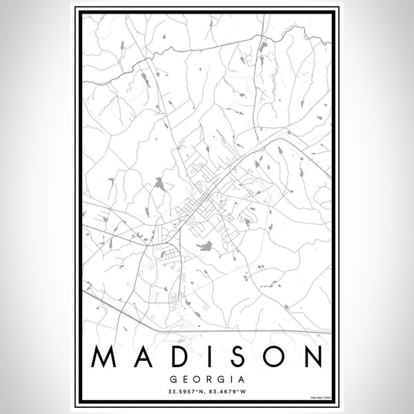 Madison - Georgia Classic Map Print