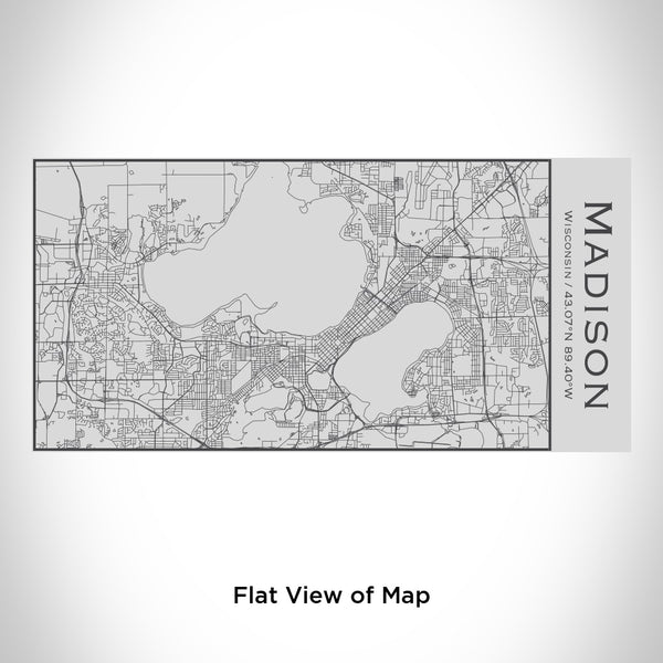 Madison - Wisconsin Map Insulated Bottle