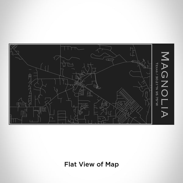 Magnolia - Texas Map Insulated Bottle in Matte Black