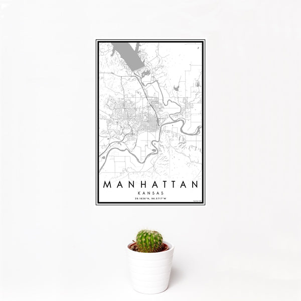 Manhattan - Kansas Classic Map Print