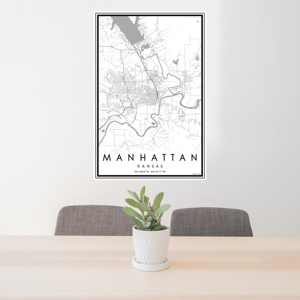 Manhattan - Kansas Classic Map Print
