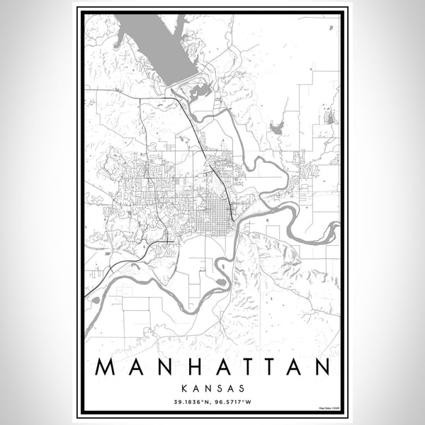 Manhattan - Kansas Classic Map Print