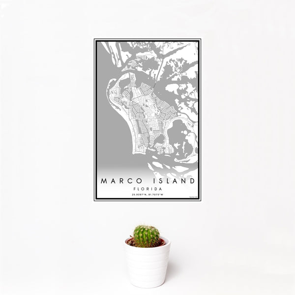 Marco Island - Florida Classic Map Print