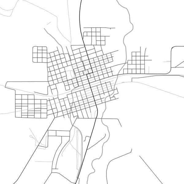 Marfa - Texas Classic Map Print