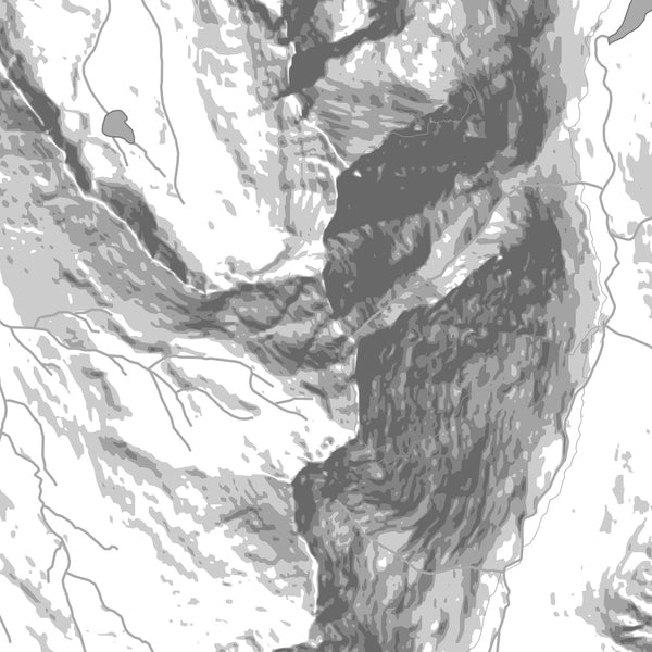 Maroon Bells Colorado Map Print in Classic Style Zoomed In Close Up Showing Details