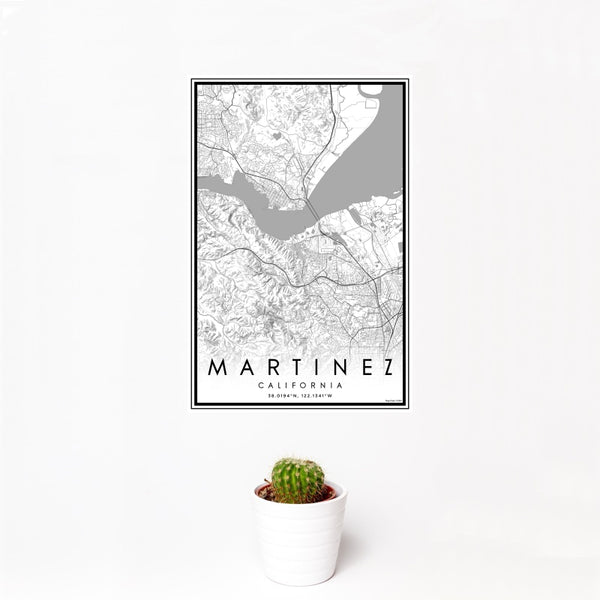 Martinez - California Classic Map Print
