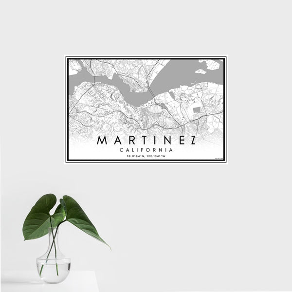Martinez - California Classic Map Print