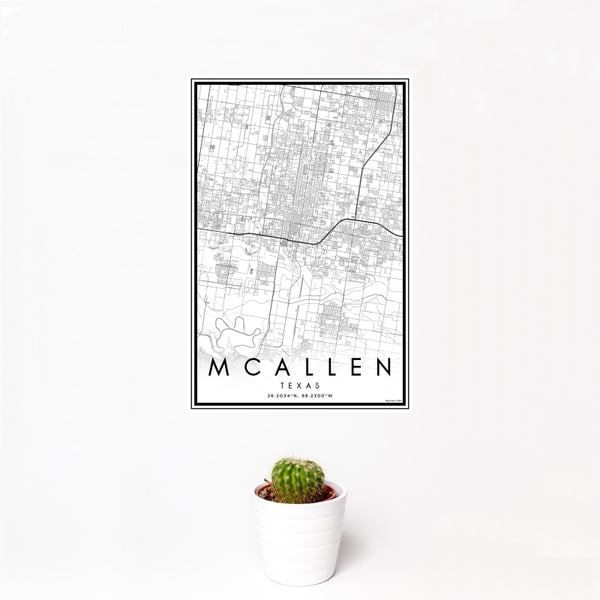 McAllen - Texas Classic Map Print