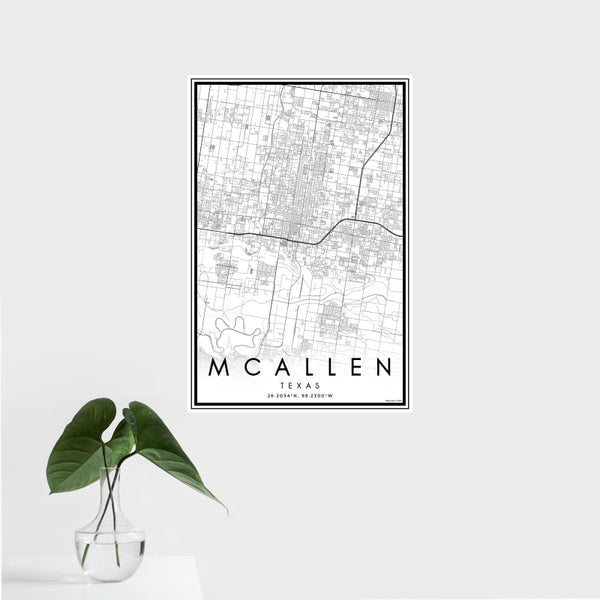 McAllen - Texas Classic Map Print