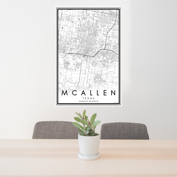 McAllen - Texas Classic Map Print