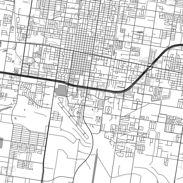 McAllen - Texas Classic Map Print