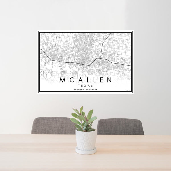 McAllen - Texas Classic Map Print
