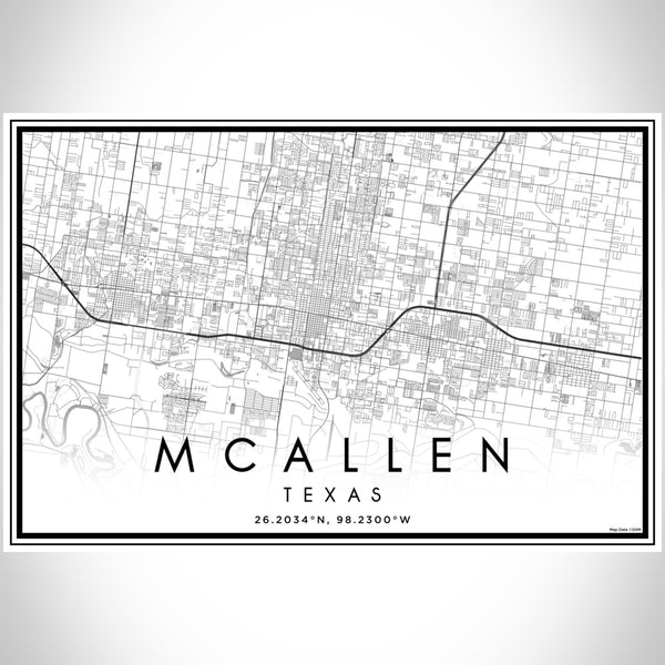 McAllen - Texas Classic Map Print