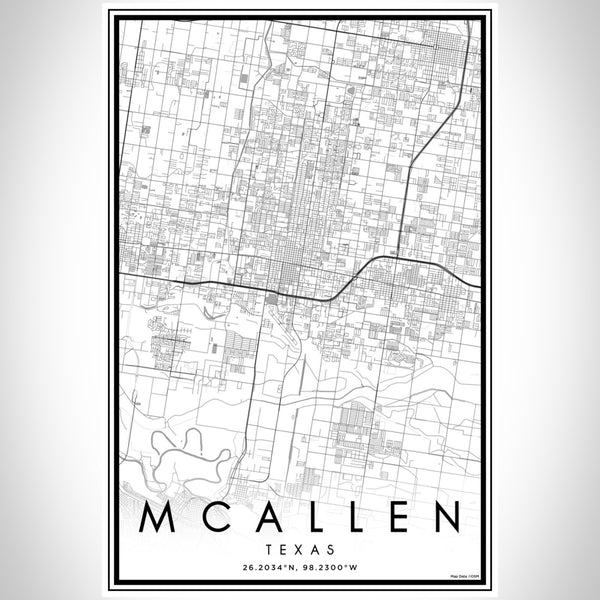 McAllen - Texas Classic Map Print