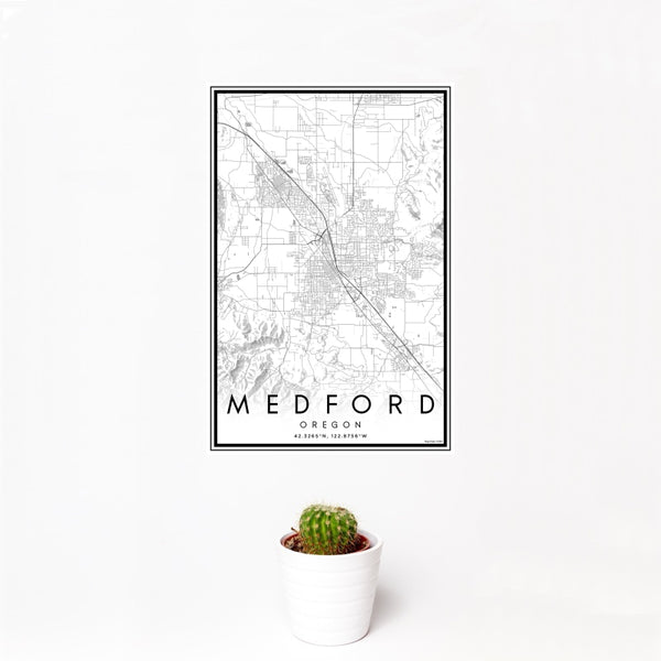 Medford - Oregon Classic Map Print