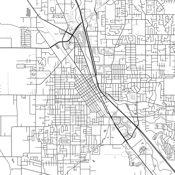 Medford - Oregon Classic Map Print