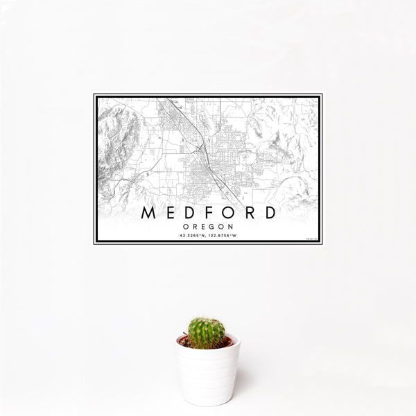 Medford - Oregon Classic Map Print