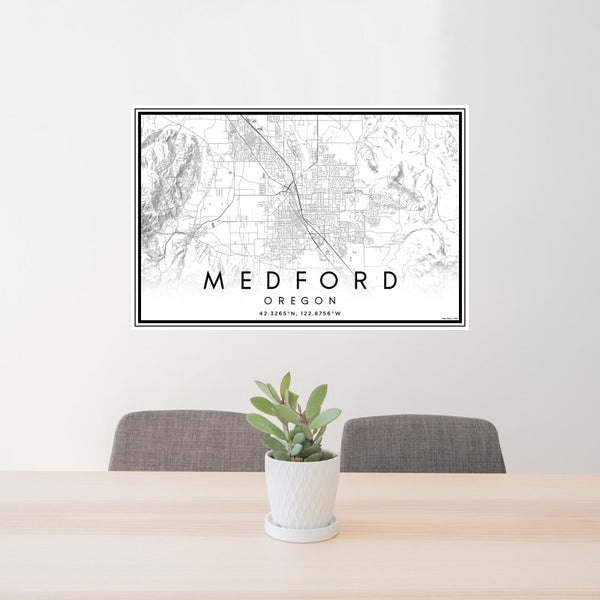 Medford - Oregon Classic Map Print