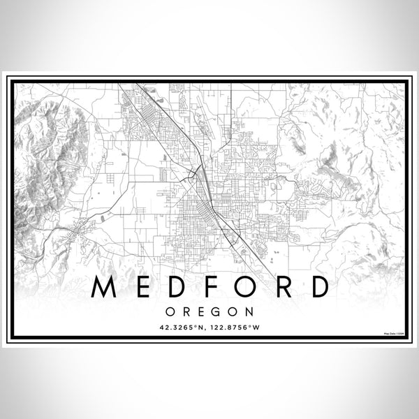 Medford - Oregon Classic Map Print