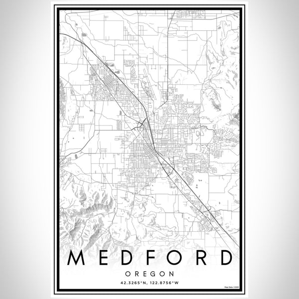 Medford - Oregon Classic Map Print