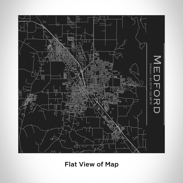 Medford - Oregon Map Tumbler in Matte Black