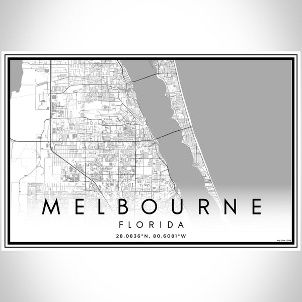 Melbourne - Florida Classic Map Print