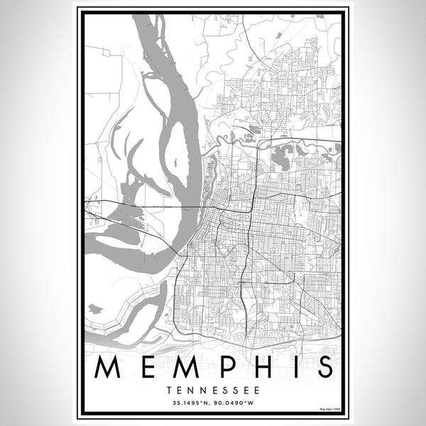 Memphis - Tennessee Classic Map Print