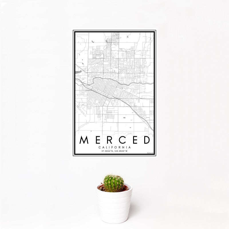 Merced - California Classic Map Print
