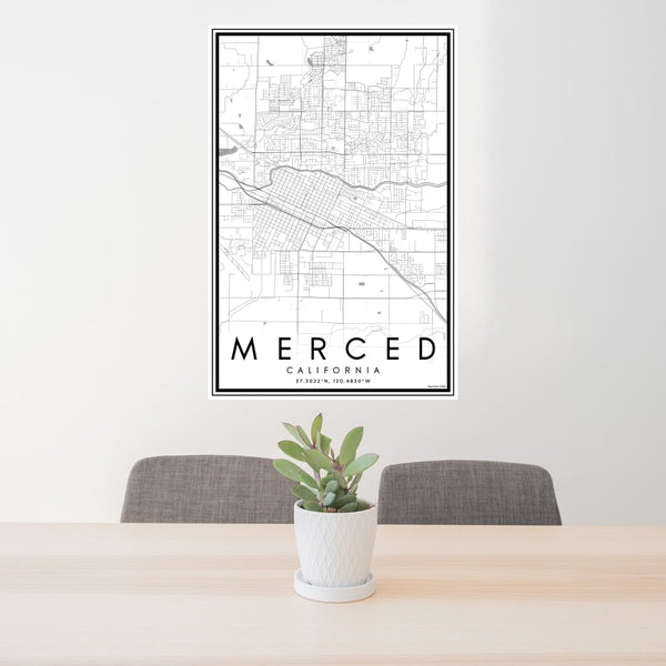 Merced - California Classic Map Print