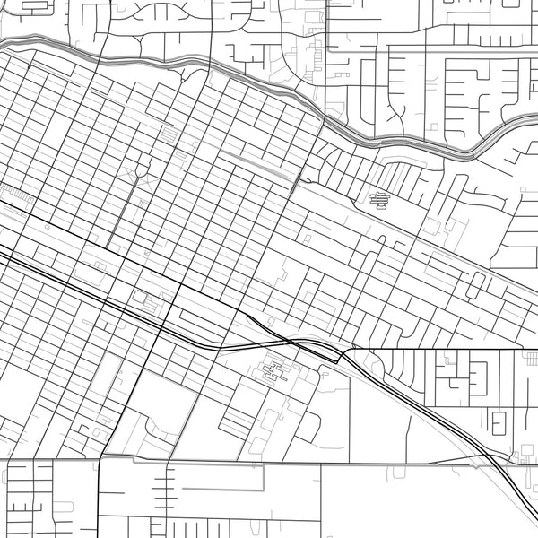Merced - California Classic Map Print