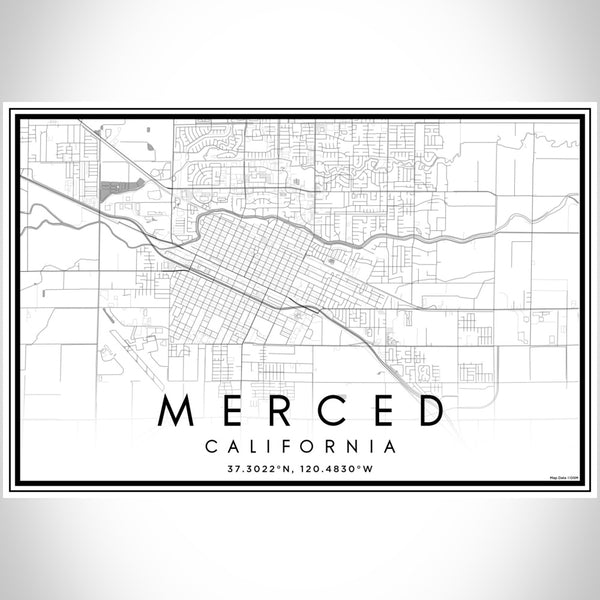 Merced - California Classic Map Print