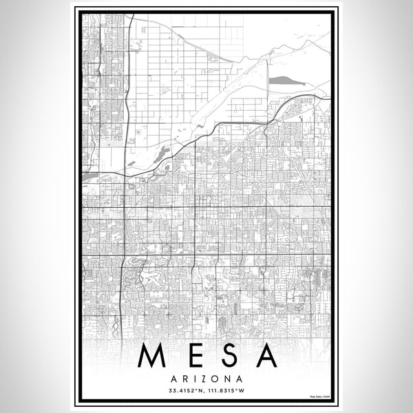 Mesa - Arizona Classic Map Print