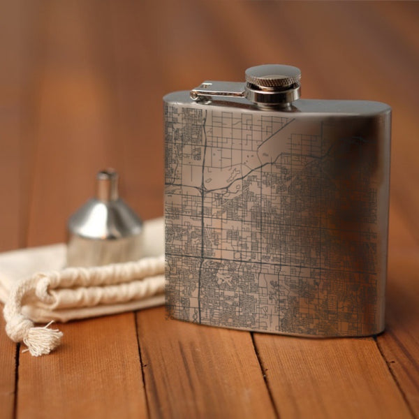 Mesa - Arizona Map Hip Flask