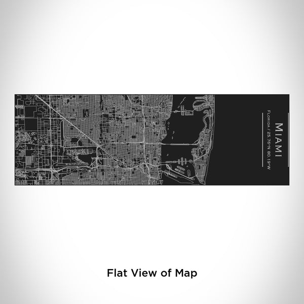 Miami - Florida Map Insulated Cup in Matte Black